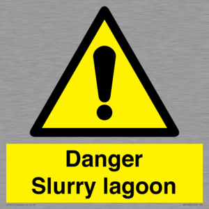 Danger Slurry lagoon